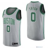 Maillot NBA Pas Cher Boston Celtics Jayson Tatum 0 Nike Gris Ville 2017/18