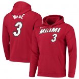 Miami Heat Dwyane Wade Nike Red 2019/20 Name & Number Pullover Hoodie