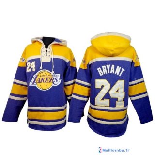 Survetement NBA Pas Cher Los Angeles Lakers Kobe Bryant 24 Jaune Pourpre