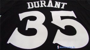 Maillot NBA Pas Cher Golden State Warriors Kevin Durant 35 Noir MC