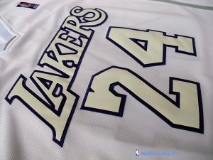Maillot NBA Pas Cher Noël Los Angeles Blanc Lakers Bryant 24