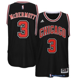 Maillot NBA Pas Cher Chicago Bulls Doug McDermott 3 Noir