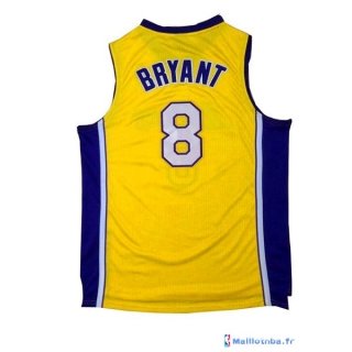 Maillot NBA Pas Cher Los Angeles Lakers Kobe Bryant 8 Jaune Pourpre