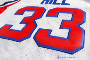 Maillot NBA Pas Cher Detroit Pistons Grant Hill 33 Retro Blanc