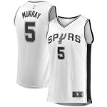 San Antonio Spurs Dejounte Murray Fanatics Branded White Fast Break Replica Player Jersey - Association Edition