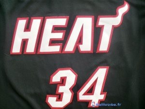 Maillot NBA Pas Cher Miami Heat Ray Allen 34 Noir Rouge