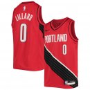 Portland Trail Blazers Damian Lillard Nike Red Swingman Player Jersey - Statement Edition