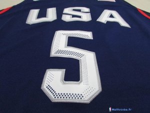 Maillot NBA Pas Cher USA 2016 Kevin Durant 5 Bleu