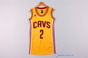 Maillot NBA Pas Cher Cleveland Cavaliers Femme Kyrie Irving 2 Jaune