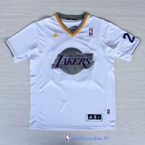 Maillot NBA Pas Cher Noël Los Angeles Lakers Blanc Bryant 24