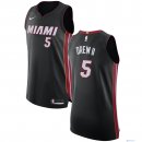 Maillot NBA Pas Cher Miami Heat Larry Drew 5 II Noir Icon 2017/18