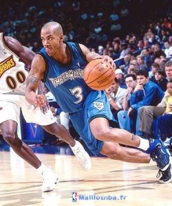 Maillot NBA Pas Cher Minnesota Timberwolves Stephon Marbury 3 Retro Bleu