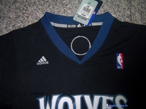 Maillot NBA Pas Cher Minnesota Timberwolves Ricky Rubio 9 Noir MC