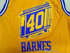 Maillot NBA Pas Cher Golden State Warriors Harrison Barnes 40 Jaune
