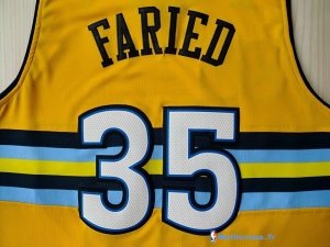 Maillot NBA Pas Cher Denver Nuggets Kenneth Faried 35 Jaune