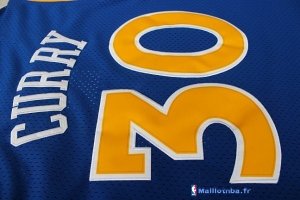 Maillot NBA Pas Cher Golden State Warriors Stephen Curry 30 Retro Bleu Profond