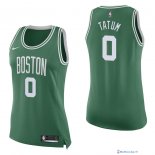 Maillot NBA Pas Cher Boston Celtics Femme Jayson Tatum 0 Vert Icon 2017/18