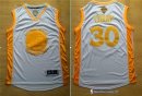 Maillot NBA Pas Cher Golden State Warriors Stephen Curry 30 Or