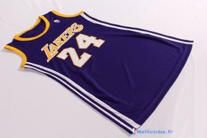 Maillot NBA Pas Cher Los Angeles Lakers Femme Kobe Bryant 24 Pourpre