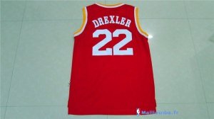 Maillot NBA Pas Cher Houston Rockets Clyde Drexler 22 Retro Rouge