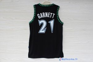 Maillot NBA Pas Cher Minnesota Timberwolves Kevin Garnett 21 Retro Noir