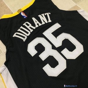 Maillot NBA Pas Cher Golden State Warriors Kevin Durant 35 Noir Statement 2017/18