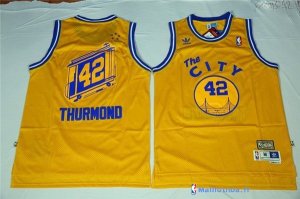 Maillot NBA Pas Cher Golden State Warriors Nathaniel Thurmond 42 City Jaune