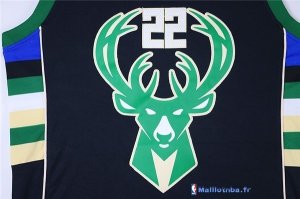 Maillot NBA Pas Cher Milwaukee Bucks Khris Middleton 22 Noir