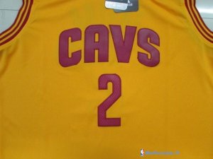 Maillot NBA Pas Cher Cleveland Cavaliers Junior Kyrie Irving 2 Jaune