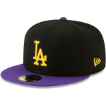 Bonnet NBA LA New Era BlackPurple Crossover 59FIFTY