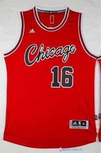 Maillot NBA Pas Cher Chicago Bulls Retro Pau Gasol 16 Rouge