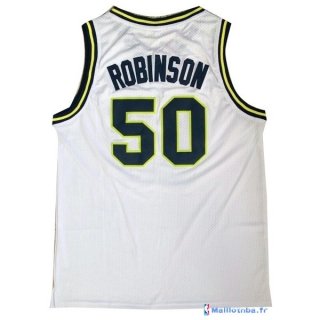 Maillot NCAA Pas Cher Navy David Robinson 50 Blanc