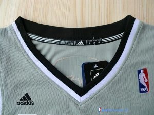 Maillot NBA Pas Cher San Antonio Spurs Manu Ginóbili 20 Gris