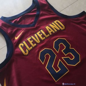 Maillot NBA Pas Cher Cleveland Cavaliers LeBron James 23 Rouge Icon 2017/18