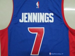 Maillot NBA Pas Cher Detroit Pistons Brandon Jennings 7 Bleu