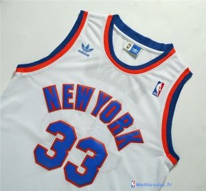 Maillot NBA Pas Cher New York Knicks Patrick Ewing 33 Blanc