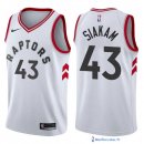 Maillot NBA Pas Cher Toronto Raptors Pascal Siakam 43 Blanc Association 2017/18