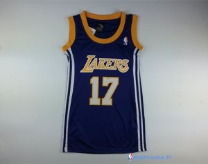 Maillot NBA Pas Cher Los Angeles Lakers Femme Jeremy Lin 17 Noir