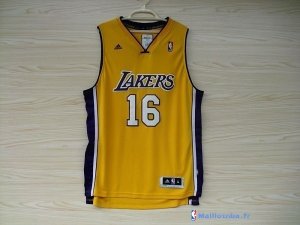 Maillot NBA Pas Cher Los Angeles Lakers Pau Gasol 16 Jaune