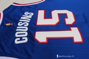 Maillot NBA Pas Cher Sacramento Kings DeMarcus Cousins 15 Retro Bleu