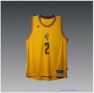 Maillot NBA Pas Cher Noël Cleveland Cavaliers Kyrie 2 Jaune