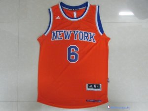 Maillot NBA Pas Cher New York Knicks Kristaps Porzingis 6 Orange