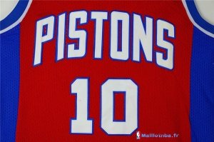 Maillot NBA Pas Cher Detroit Pistons Dennis Rodman 10 Retro Rouge