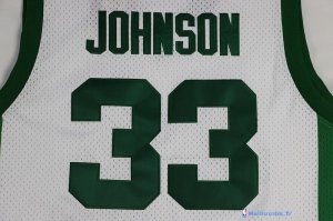 Maillot NCAA Pas Cher Michigan Earvin Johnson 33 Blanc