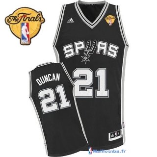 Maillot NBA Pas Cher Finales San Antonio Spurs Duncan 21 Noir