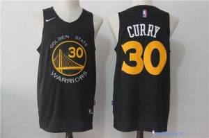 Maillot NBA Pas Cher Golden State Warriors Stephen Curry 30 Tode Noir 2017/18