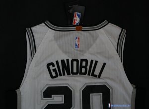 Maillot NBA Pas Cher San Antonio Spurs Manu Ginóbili 20 Blanc Association 2017/18