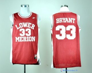 Maillot NCAA Pas Cher Lower Merion Kobe Bryant 33 Rouge