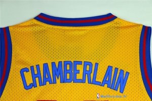 Maillot NBA Pas Cher Golden State Warriors Wilt Chamberlain 13 Jaune
