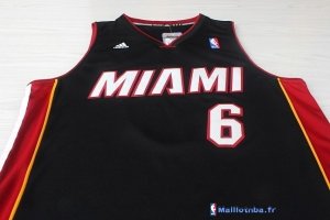 Maillot NBA Pas Cher Miami Heat King James 6 Noir